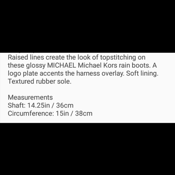 🆕MICHAEL KORS* FULTON  HARNESS TALL  RAIN BOOTS - Picture 3 of 4